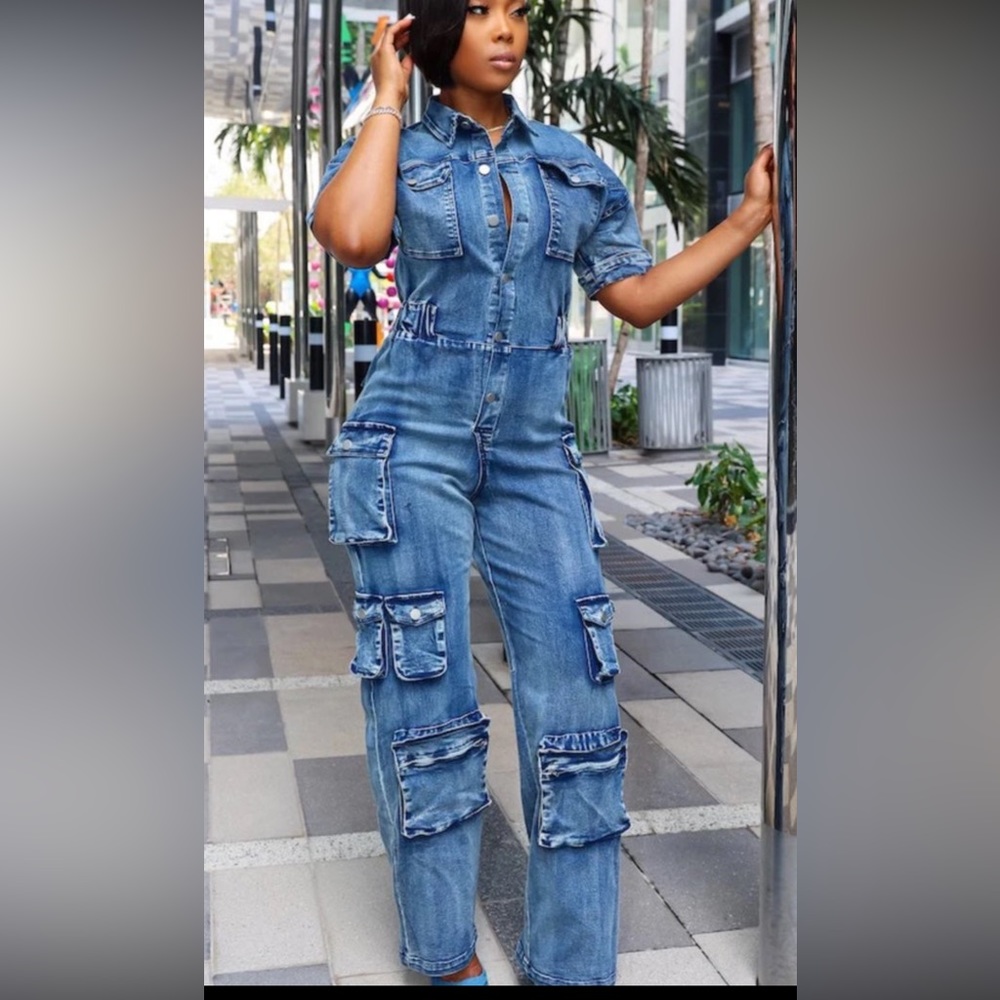 Denim jumpsuit